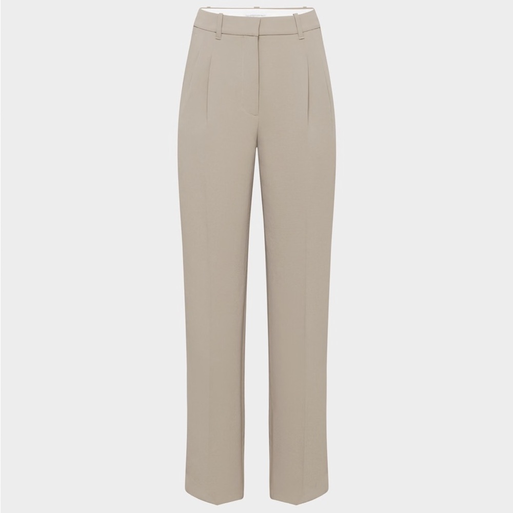 Aritzia Effortless Pant, Sz 8 in Nomad Taupe